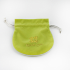 Petits sacs de relief de bijoux de velours de Logo Fabric Drawstring Gift Bags
