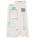 caisse d'emballage blanche de papier de couleur de stockage de chargeur avec l'ODM d'OEM clair de fenêtre